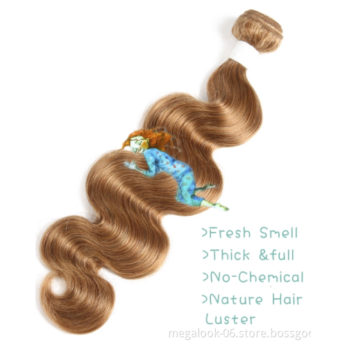 10A  Grade human hair bundles, #30   body wave Brazilian hair bundles Human
